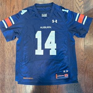 Under Armour Navy Auburn Jersey youth large